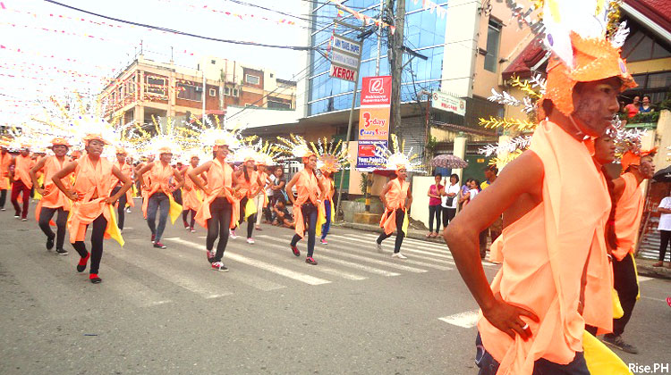 Dancing participants of Sangyaw parade