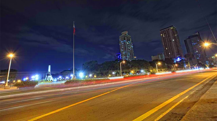 Manila Philippines at night