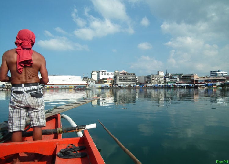 Tacloban pier from the boat