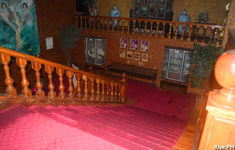 The stairs in the museum