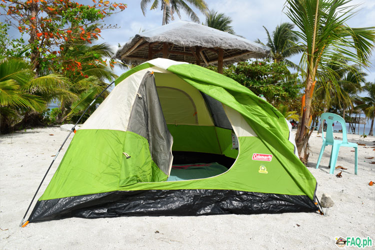 Tent in kalanggaman Island