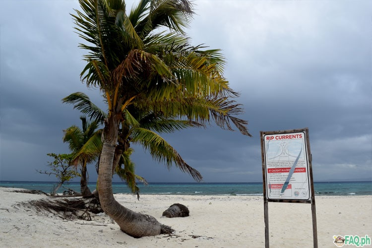 kalanggaman rip currents