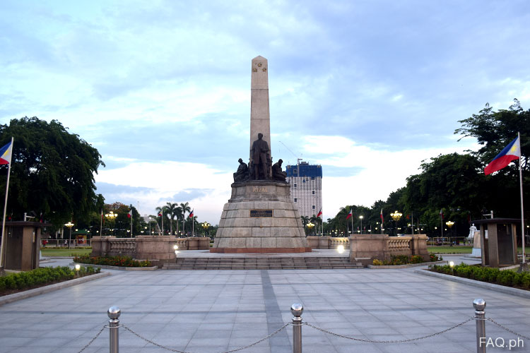 Rizal Monument in Luneta Park