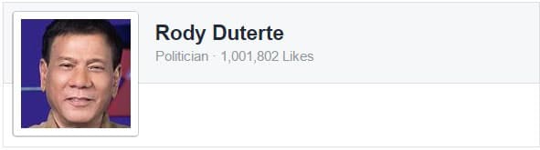 Rody Duterte Facebook