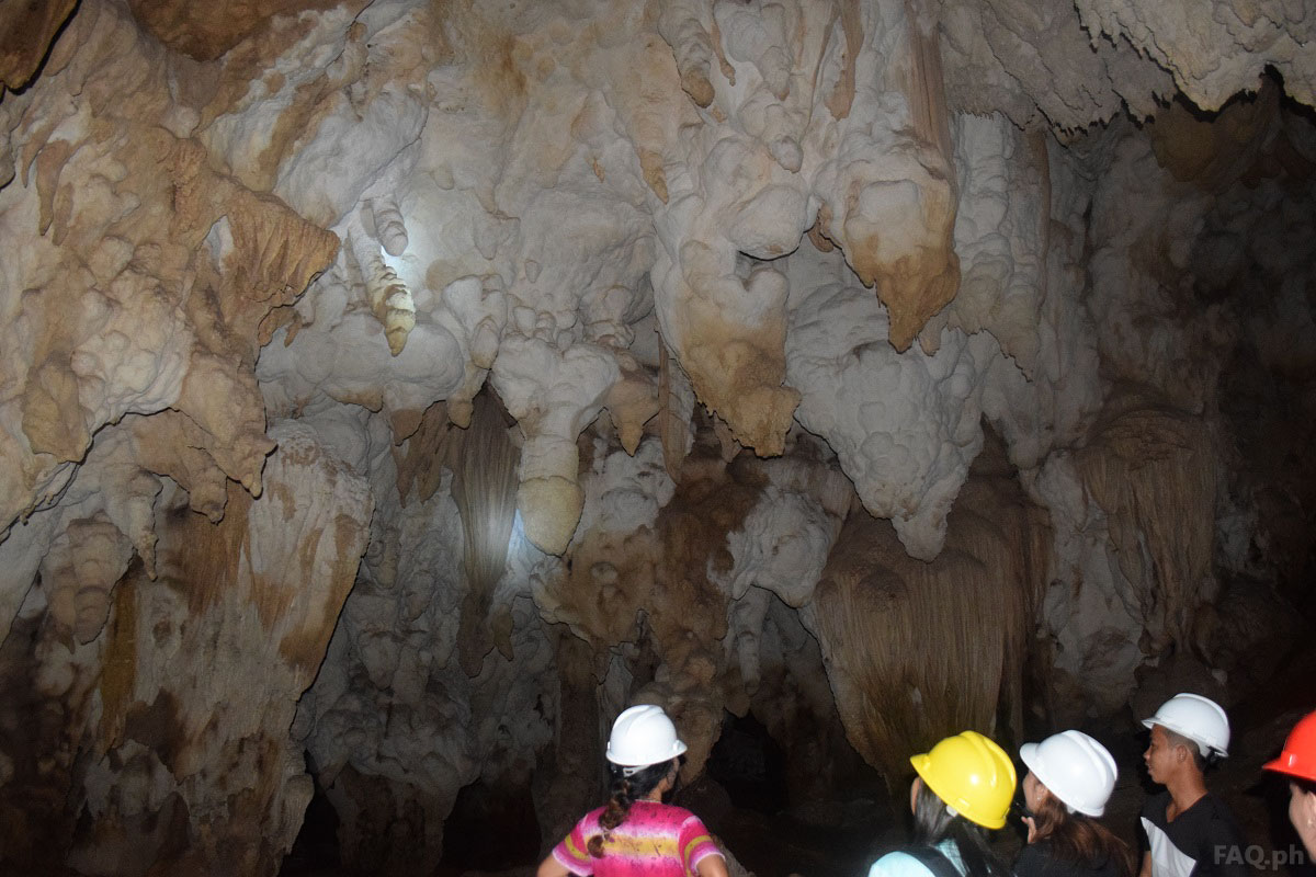 Different shapes of cave rocks