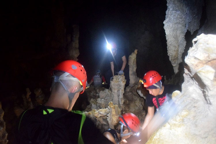 Calbiga cave trekking