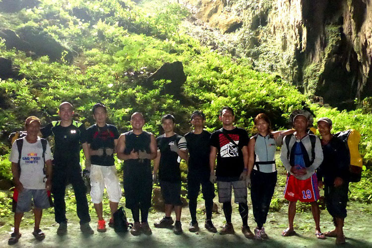 Spelunking in Calbiga cave