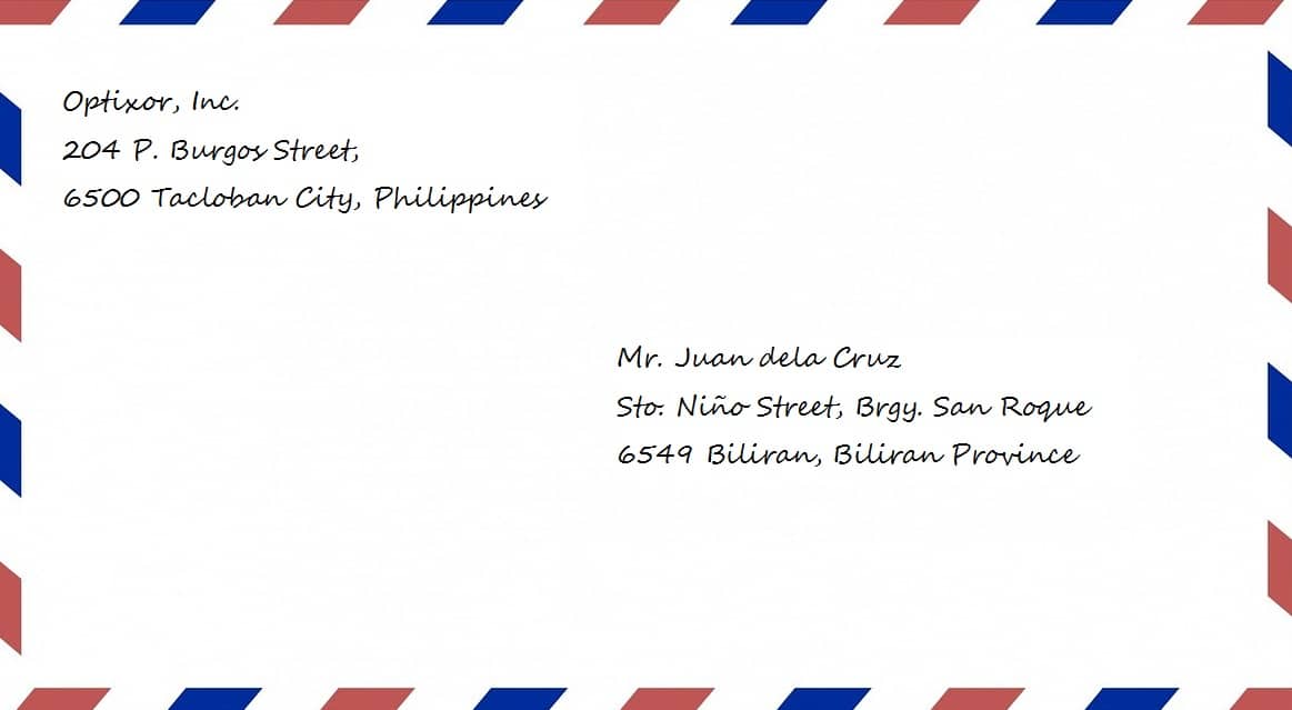 Mailing Address Example Philippines